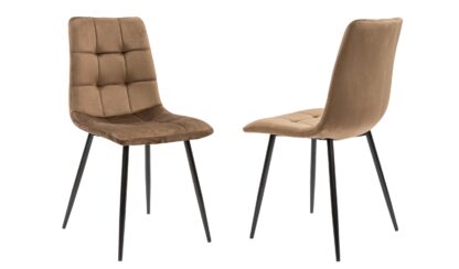 Scaun living S-155, stofa, maro - imagine 2