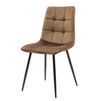 Scaun living S-155, stofa, maro
