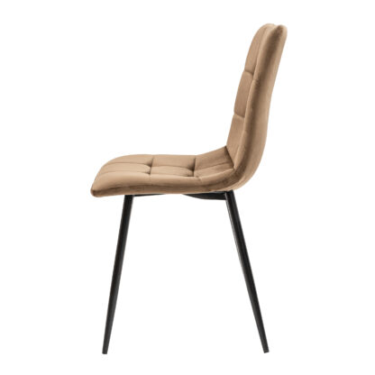 Scaun living S-155, stofa, maro - imagine 4