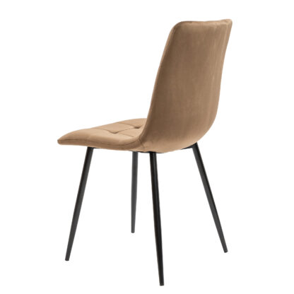 Scaun living S-155, stofa, maro - imagine 5