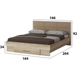 Dimensiuni - Pat Solano Sonoma - tablie camel