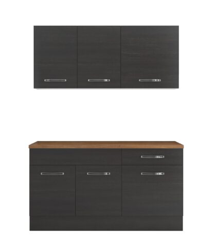 Bucatarie Sofia 140 cm, wenge, blat termic nuc - imagine 5
