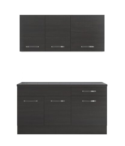 Bucatarie Sofia 140 cm, wenge, blat termic wenge - imagine 4