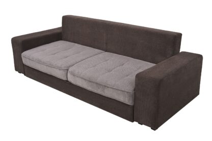 Canapea Sasha D15-28, Ciocolata cu lapte/Maro, 256 cm, material textil - imagine 7