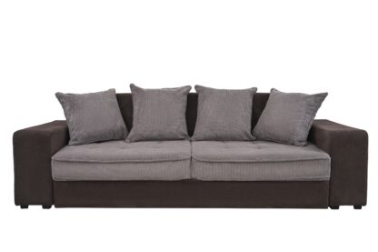 Canapea Sasha D15-28, Ciocolata cu lapte/Maro, 256 cm, material textil - imagine 4