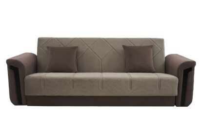 Canapea Alma, extensibila, 230x70x85, stofa, cu lada de depozitare