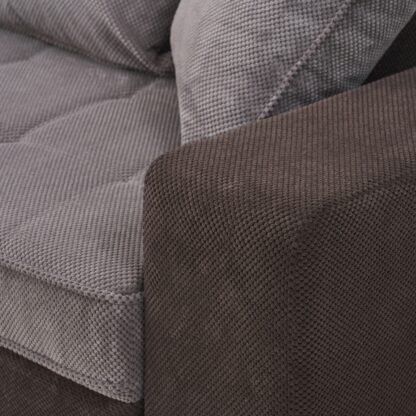 Canapea Sasha D15-28, Ciocolata cu lapte/Maro, 256 cm, material textil - imagine 11