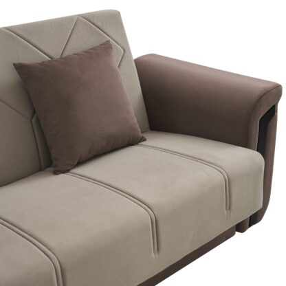 Canapea Alma, extensibila, 230x70x85, stofa, cu lada de depozitare - imagine 10