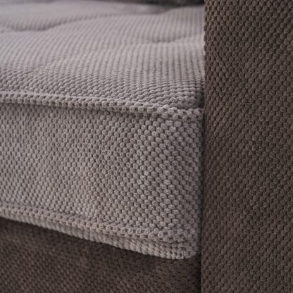 Canapea Sasha D15-28, Ciocolata cu lapte/Maro, 256 cm, material textil - imagine 10