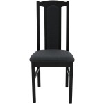 Scaun din lemn masiv de fag tapitat cu stofa S-37 Boss7 W11, wenge - imagine 5