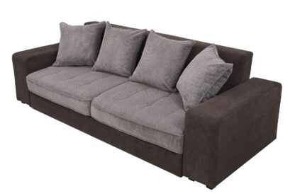 Canapea Sasha D15-28, Ciocolata cu lapte/Maro, 256 cm, material textil - imagine 3