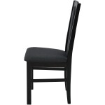Scaun din lemn masiv de fag tapitat cu stofa S-37 Boss7 W11, wenge - imagine 4