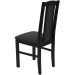 Scaun din lemn masiv de fag tapitat cu stofa S-37 Boss7 W11, wenge - imagine 3