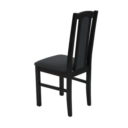 Scaun din lemn masiv de fag tapitat cu stofa S-37 Boss7 W11, wenge - imagine 3