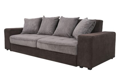 Canapea Sasha D15-28, Ciocolata cu lapte/Maro, 256 cm, material textil - imagine 2