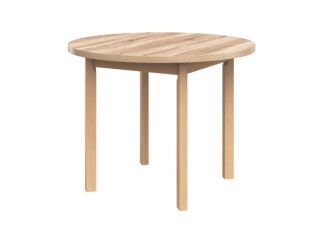 Masa MB-12 Poli2, sonoma, 100x100x76 cm, lemn masiv de fag, pal