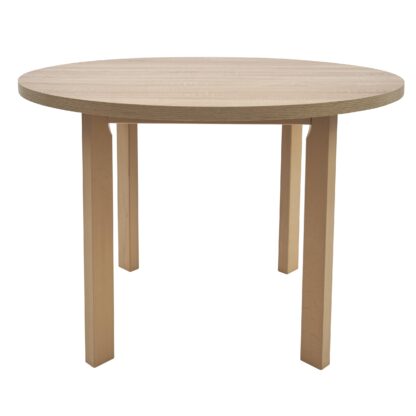 Masa MB-12 Poli2, sonoma, 100x100x76 cm, lemn masiv de fag, pal - imagine 2