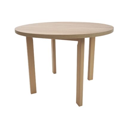 Masa MB-12 Poli2, sonoma, 100x100x76 cm, lemn masiv de fag, pal - imagine 3