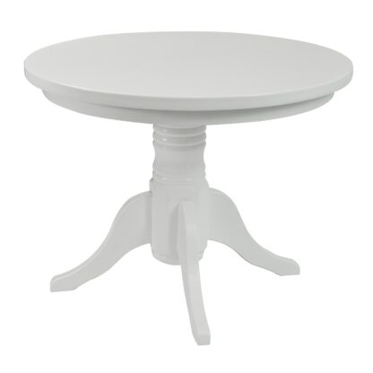 Masa MB-80 din lemn masiv, alb, 100x75 cm