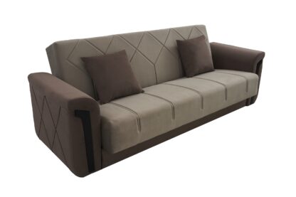 Canapea Alma, extensibila, 230x70x85, stofa, cu lada de depozitare - imagine 2