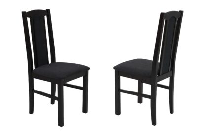 Scaun din lemn masiv de fag tapitat cu stofa S-37 Boss7 W13X, Wenge - imagine 6