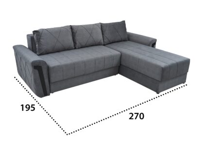 Coltar Alma, 270 cm, material textil - imagine 11