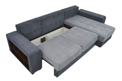 Coltar Sasha D90-95, 300 cm, gri, material textil - imagine 5