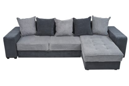 Coltar Sasha D90-95, 300 cm, gri, material textil