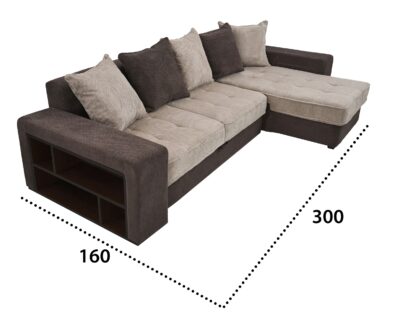Coltar Sasha D28-22, 300 cm, Maro/Bej, material textil - imagine 11