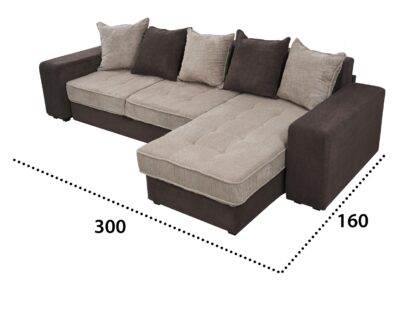Coltar Sasha D28-22, 300 cm, Maro/Bej, material textil - imagine 13