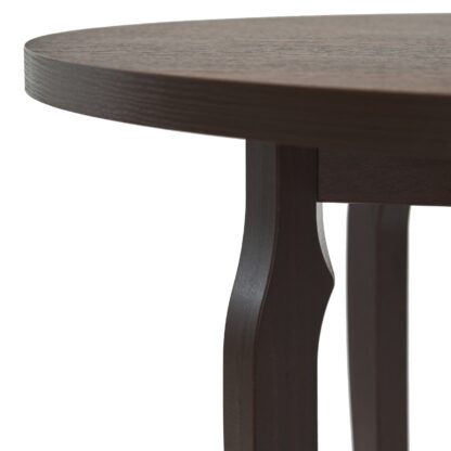 Masa living Poli3 O, nuc, 100 x 100 x 76 cm, lemn masiv de pal/fag - imagine 5