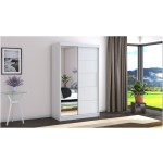 Dressing Beta alb 120x200x58 cm cu oglinda - imagine 2