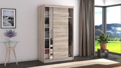 Dressing Beta sonoma 120x200x58 cm cu oglinda - imagine 4
