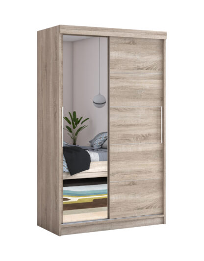 Dressing Beta sonoma 120x200x58 cm cu oglinda - imagine 2