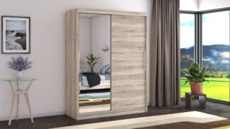 Dressing Beta sonoma 150x200x58 cm cu oglinda