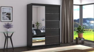 Dressing Beta wenge 150x200x58 cm cu oglinda