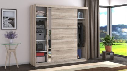 Dressing Beta sonoma 200x200x58 cm cu oglinda - imagine 2