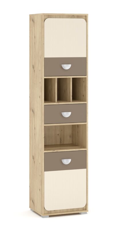 Set mobila Lami, 5 piese, culoare stejar/maro - imagine 3