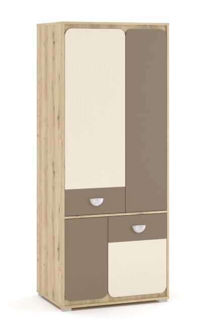 Set mobila Lami, 6 piese, culoare stejar/maro - imagine 2