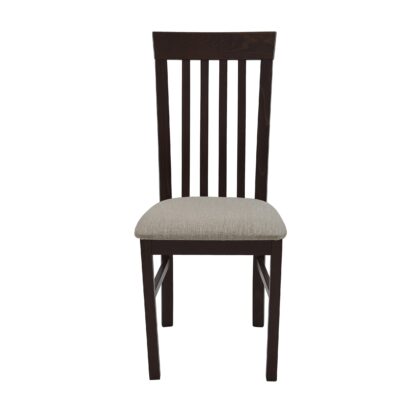 Scaun din lemn masiv de fag tapitat cu stofa S-38 Milano2 O4, nuc - imagine 6
