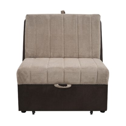 Fotoliu Monica D28-22, 100x85 cm, Maro/Bej, Textil