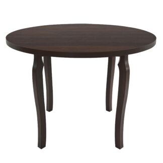 Masa living Poli3 O, nuc, 100 x 100 x 76 cm, lemn masiv de pal/fag