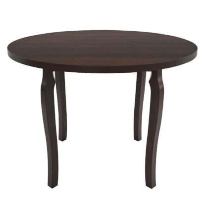 Masa living Poli3 O, nuc, 100 x 100 x 76 cm, lemn masiv de pal/fag