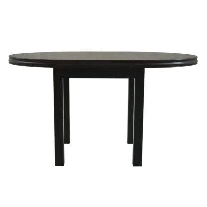 Masa living Poli1 W, Wenge, extensibila 100/130 cm, lemn masiv de fag/pal - imagine 7