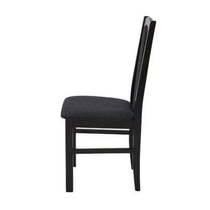 Scaun din lemn masiv de fag tapitat cu stofa S-37 Boss7 W13X, Wenge - imagine 4
