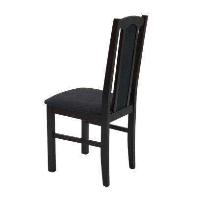 Scaun din lemn masiv de fag tapitat cu stofa S-37 Boss7 W13X, Wenge - imagine 3