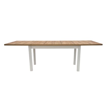 Masa extensibila 160x240 cm MB-21 Modena2 XL, Wotan/Bialy, lemn masiv de fag si PAL - imagine 7