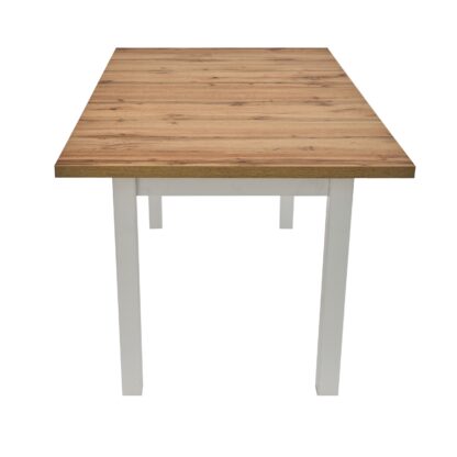Masa extensibila 160x240 cm MB-21 Modena2 XL, Wotan/Bialy, lemn masiv de fag si PAL - imagine 8