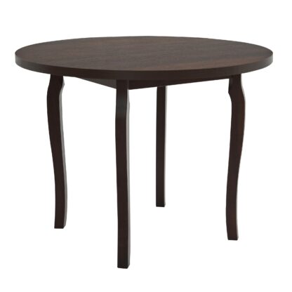 Masa living Poli3 O, nuc, 100 x 100 x 76 cm, lemn masiv de pal/fag - imagine 4