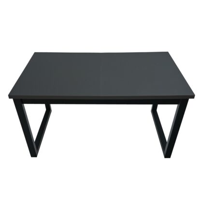 Masa extensibila 140x180 cm MB-13 Ikon 3, grafit/czarny, lemn masiv de fag si PAL - imagine 2